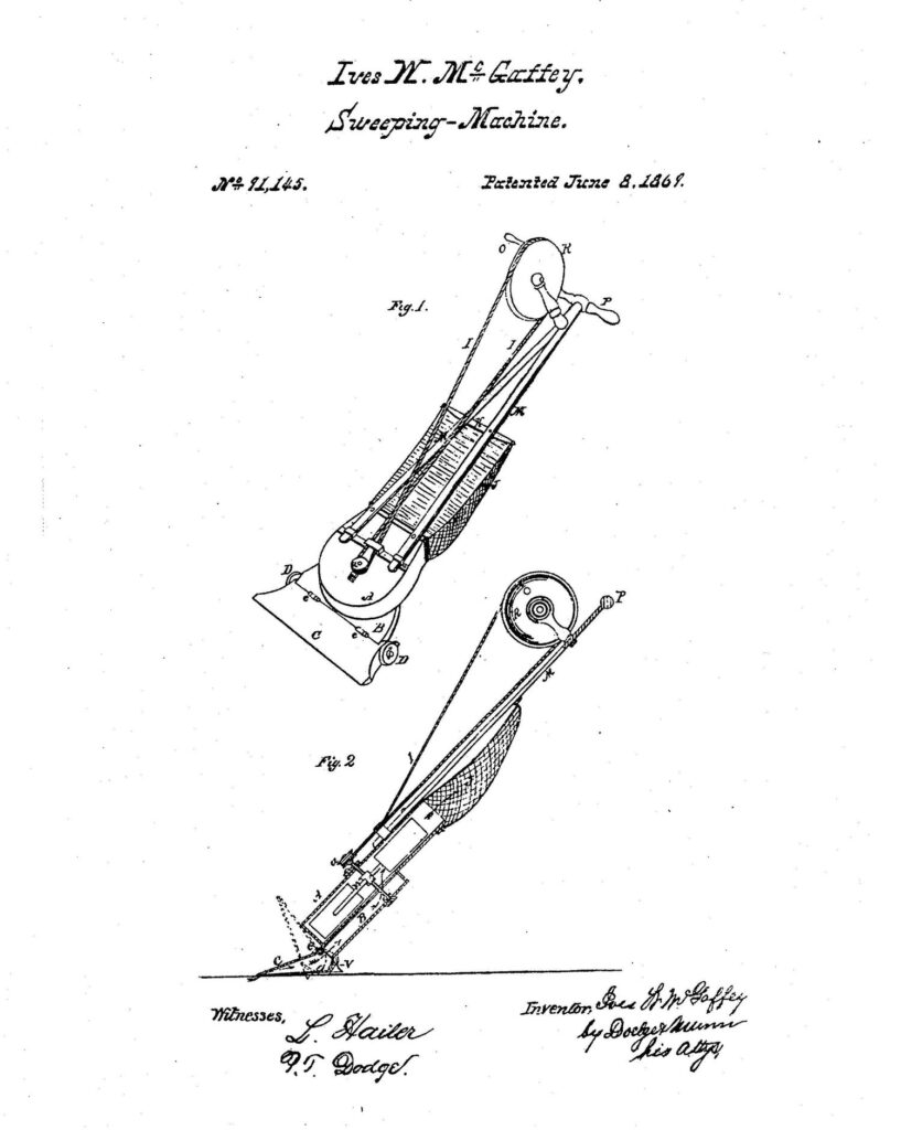 Patent pierwszego odkurzacza Whirlwind